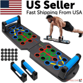 28 in 1 Push Up Rack Board System Fitness Workout Train Home Gym Exercise Stands
