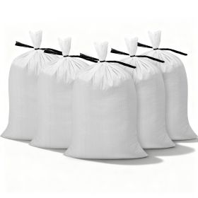 VEVOR Empty Sandbags, 100 Packs 16 x 26 in, Heavy Duty Sand Bags Sacks with Ties, 50lb Capacity Woven Polypropylene Sandbags