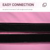 Extra-Protective 2"T x 5'W Foldable Pole Dance Mat Pink with Handle Lightweight