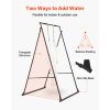 Yoga Stand Frame, Max 440.9 lbs Load Swing Stand, Triangular Structure Aerial Rig, Aerial Silk Stands with EVA Foam & 6.6-yard Yoga Hammock