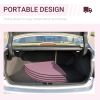 Extra-Protective 2"T x 5'W Foldable Pole Dance Mat Pink with Handle Lightweight