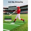Baseball Hitting Mat, 12x6 ft Batting Cage Mat, Batters Box Turf Mats, Softball Batting Practice Equipment with Home Plate and Anti Fade Turf