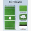 Baseball Hitting Mat, 12x6 ft Batting Cage Mat, Batters Box Turf Mats, Softball Batting Practice Equipment with Home Plate and Anti Fade Turf