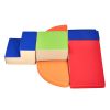 Climbing Toys, 6-Piece Set, Foam Climbing Toys for Toddlers 6 Months to 3 Years Old, PU Leather Climbing Blocks