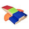 Climbing Toys, 6-Piece Set, Foam Climbing Toys for Toddlers 6 Months to 3 Years Old, PU Leather Climbing Blocks