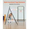 Yoga Stand Frame, Max 440.9 lbs Load Swing Stand, Triangular Structure Aerial Rig, Aerial Silk Stands with EVA Foam & 6.6-yard Yoga Hammock