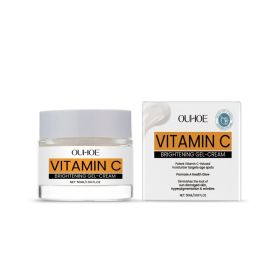 OUHOE Vitamin C Facial Gel Cream, Gentle Nourishing, Brightening, Moisturizing, Hydrating And Light Line Moisturizing Skin Cream (Option: 50ml-71.18g-2.04*2.04*1.65inch)