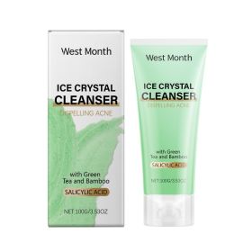 West&Month Anti-Acne Cleanser, Gently Cleanses Pores Refreshing, Non-Tight, Moisturizing And Hydrating (Option: 100g-124g-1.81*1.81*5.74inch)