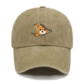 Cotton Retro Washed Sun Outdoor Fishing Hat (Option: Khaki-M)