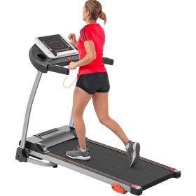 Easy Folding Treadmill For Home Use, 2.5HP Electric Running, Jogging & Walking Machine With Device Holder & Pulse Sensor, 3-Level Incline Adjusta (Option: Black)
