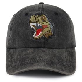 Cute Dinosaur Hat For Women Funny Baseball Caps Funny Gifts For Women (Option: grey)