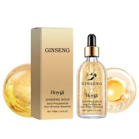 Hoygi Ginseng Gold Polypeptide Anti-Wrinkle Essence, Long-lasting moisturizing and soothing essence for dull wrinkles (Option: 100ml-132g-1.65*1.65*5.59inch)