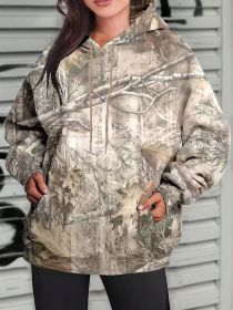 Hoodie Hot Sale Long Sleeve Jungle Maple Leaf Branches (Option: Color 6-XXS)