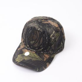 Letter Embroidery Graffiti Baseball Cap Unisex Street (Option: Caramel Color)