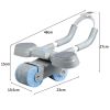 2 In 1 Belly Wheel Balanced Support and Digital Counter Automatic Rebound Mute Abdominal Exerciser Arm Muscles Slimming Home Gym