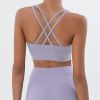 Nylon Top Women Bra Sexy Top Woman Breathable Underwear Women Fitness Yoga Sports Bra For Women Gym 22 Colors