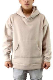 POLYESTER HOODIE (Color: TAUPE, size: XL)