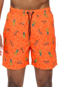 Pineapple Swim Trunks Board Shorts (Color: ORANGE, size: 2XL)