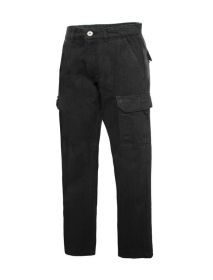 Men's Cargo Pants (Color: Black, size: 30)