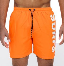 Surf&Beach Swim Trunks Board Shorts (Color: ORANGE, size: 3XL)