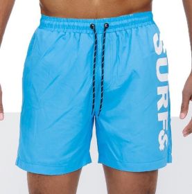 Surf&Beach Swim Shorts (Color: Blue, size: 2XL)