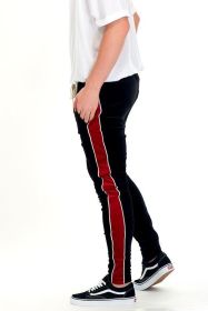 VELVET PANTS (Color: Black, size: XL)