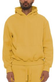 Premium Cotton Blend Hoodie (Color: Yellow, size: 3XL)