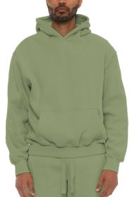 Premium Cotton Blend Hoodie (Color: IGUANA, size: S)