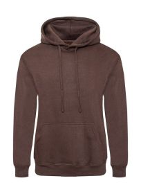 Fleece Pullover Hoodie (Color: Brown, size: 3XL)