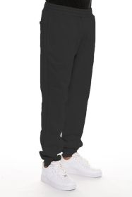 Little Better Premium Cotton Sweat Pant (Color: Black, size: S)