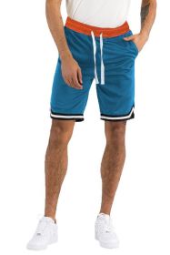 Solid Athletic Basketball Sports Shorts (Color: Purple, size: XL)