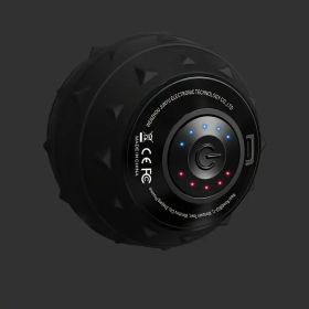 Electric Deep Tissue Massage Ball ��� Multi-Speed Vibrating Roller for Fascia Release & Muscle Relaxation (Color: Black)