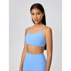JupiterGear Crisscross Cami (Color: LIGHT BLUE, size: 4)