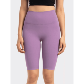 JupiterGear High-Rise Long Shorts (Color: Lavender, size: 6)