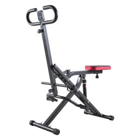 VEVOR Squat Machine, Deep Squat Rowing Machine for Home, Easy Setup & Foldable Exercise Equipment (Product Style: 12-Speed Hydraulic)