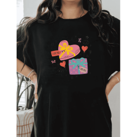 Casual Women's Cotton T-Shirt with Bow Detail - Trendy and Comfortable for Every Season (Style: 473)