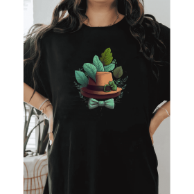 Casual Women's Cotton T-Shirt with Bow Detail - Trendy and Comfortable for Every Season (Style: 427)