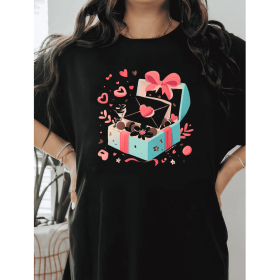 Casual Women's Cotton T-Shirt with Bow Detail - Trendy and Comfortable for Every Season (Style: 426)