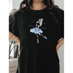 Casual Women's Cotton T-Shirt with Bow Detail - Trendy and Comfortable for Every Season (Style: 465)