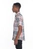 Weiv Men's Casual Short Sleeve Checker Shirts