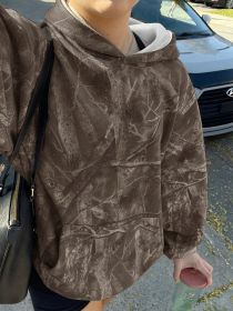 Hoodie Hot Sale Long Sleeve Jungle Maple Leaf Branches (Option: Color 4-6XL)